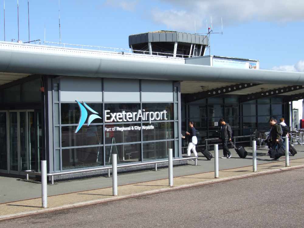 exeter airport to jersey