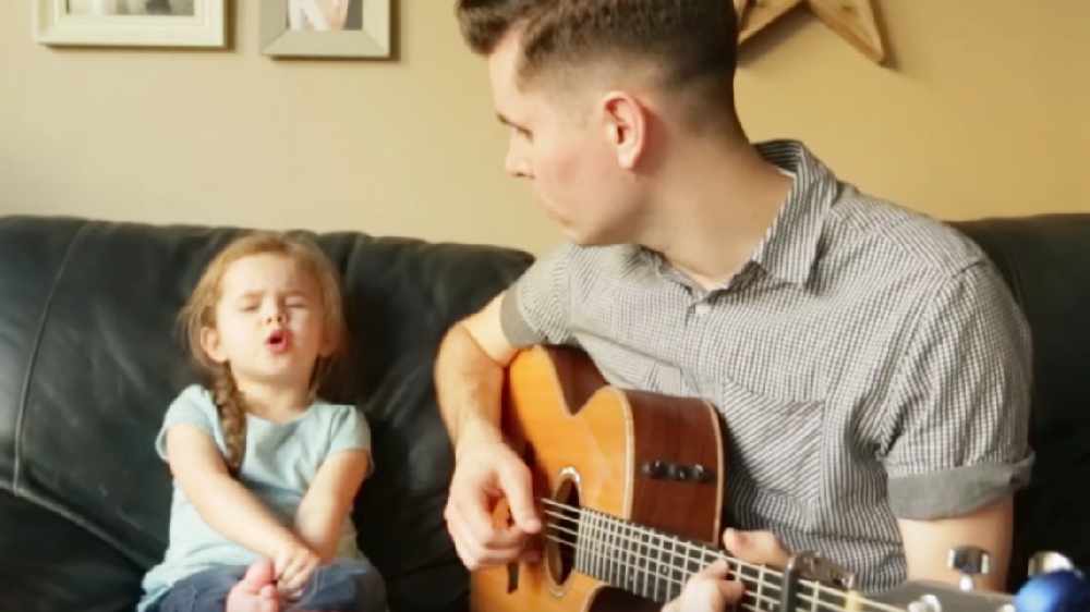 WATCH: You Need To Hear This Dad & 4 Year Old Daughter Duet!