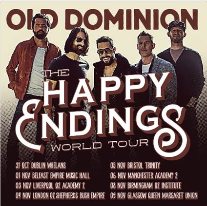 Image result for old dominion uk tour 2018