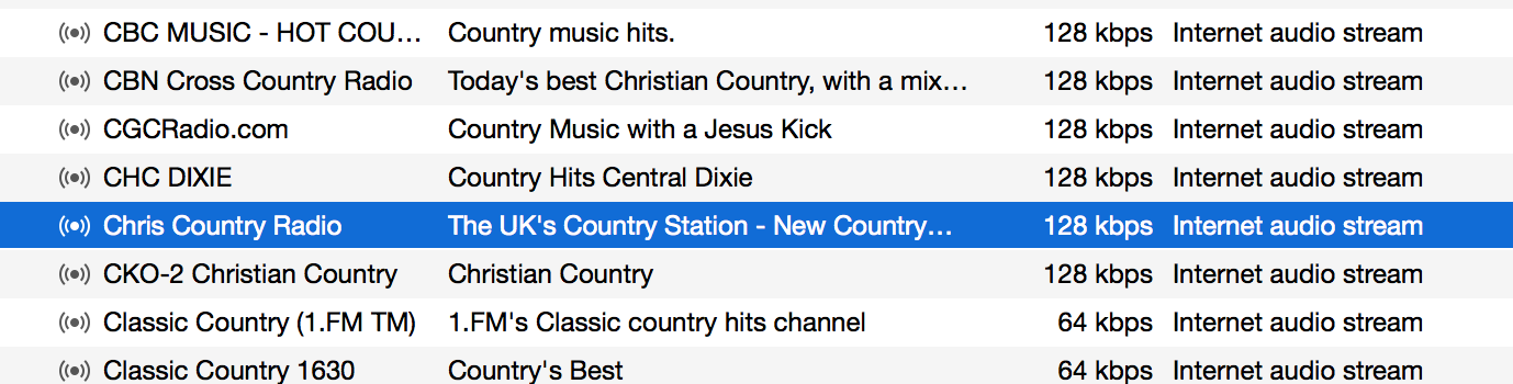 iTunes Radio - CountryLine Radio