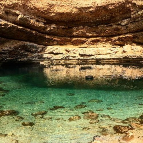 One of the most visited locations in Oman. We will never get over how clear that water is! 