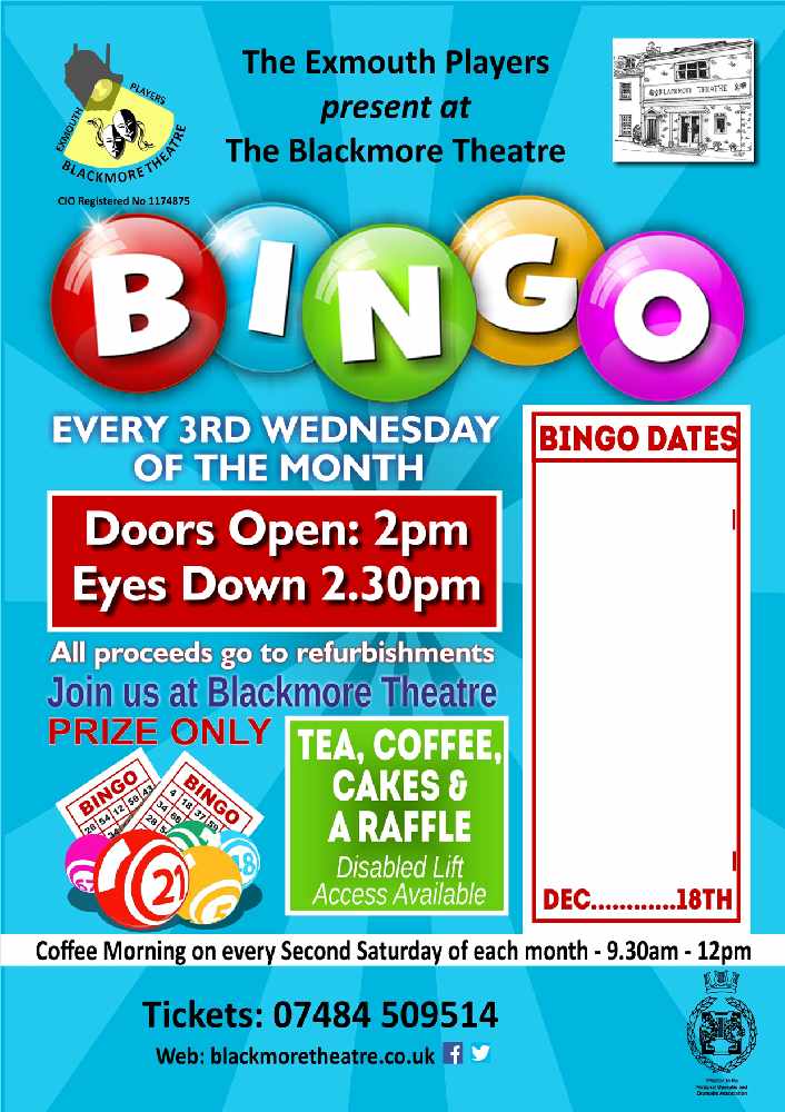 Christmas Prize Only Bingo At The Blackmore Theatre 2pm