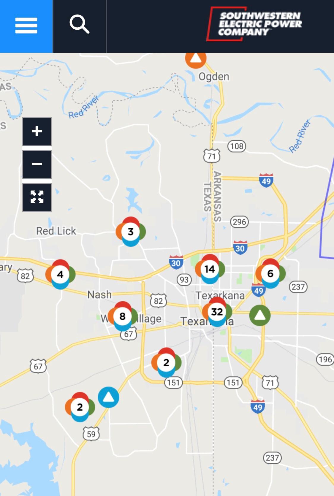 Swepco Coverage Map