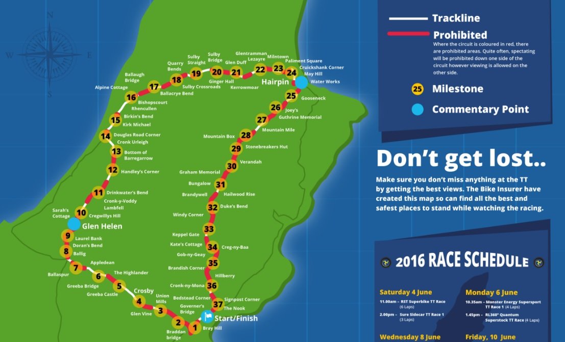 Isle Of Man Tt Map