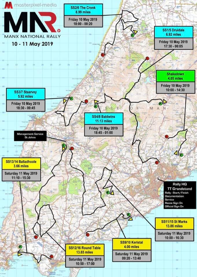 Manx National Rally stages announced 3FM Isle of Man