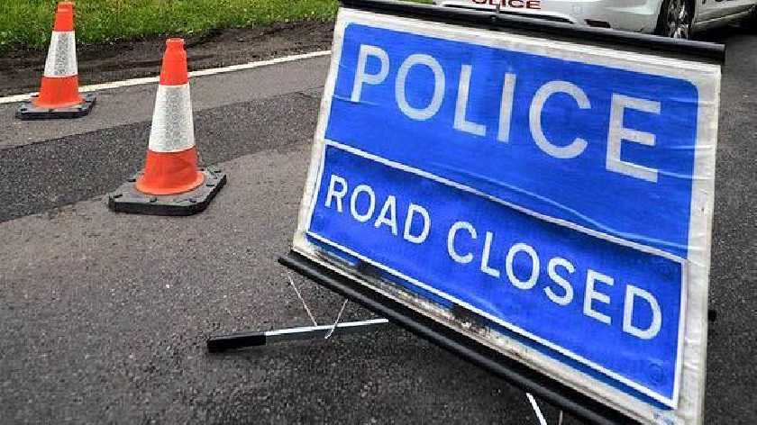 Road closed following multi vehicle crash near Milton Keynes