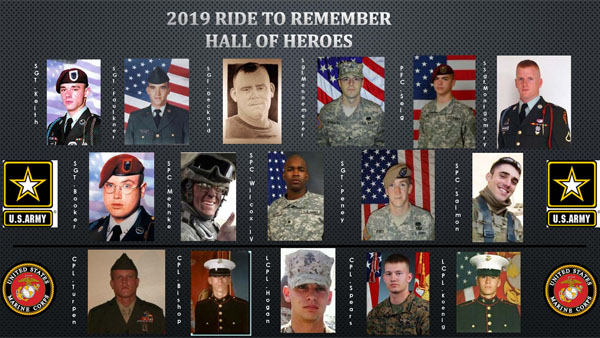 Annual Ride To Remember Honors 16 Fallen Heroes - Eagle Country 99.3