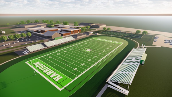 Harrison High School Turf Field Fundraising Hits 615k Eagle