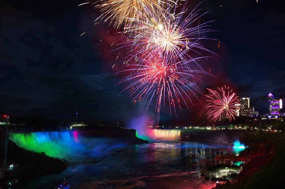 New Year's Eve in Niagara Falls The River