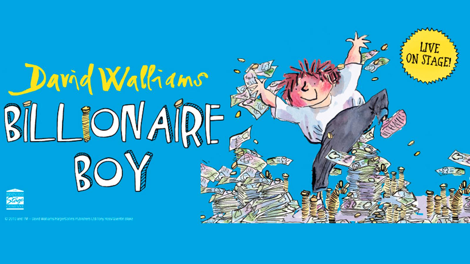 Win tickets to see David Walliams' 'Billionaire Boy' kmfm