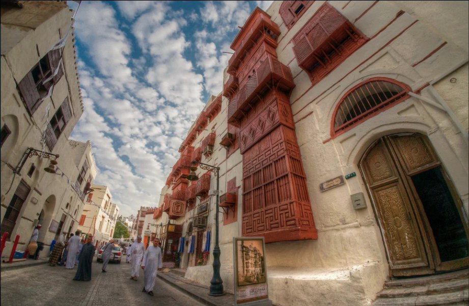 The Jeddah old town boasts beautful, historic architecture