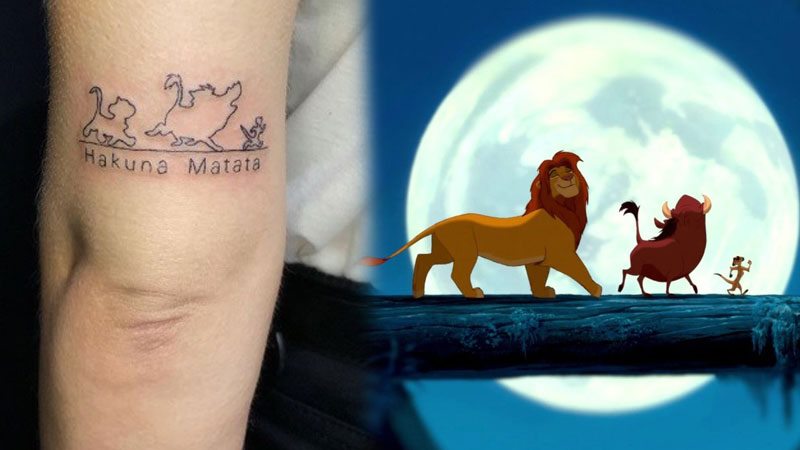 thelionqueenoftiktok lionkingsleeve tattoo simba mufasa zazu    TikTok